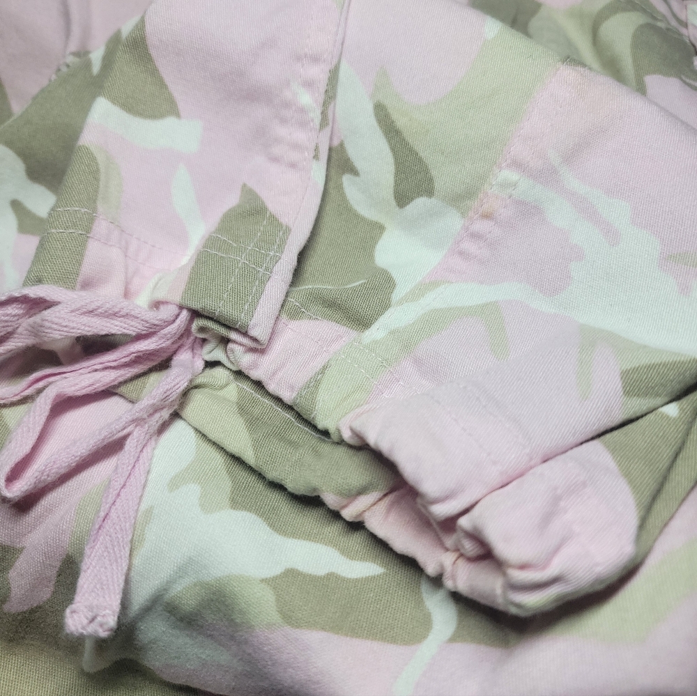 Pink and Tan Camouflage Cargo Pants Lazer Jeans - Picture 4 of 6